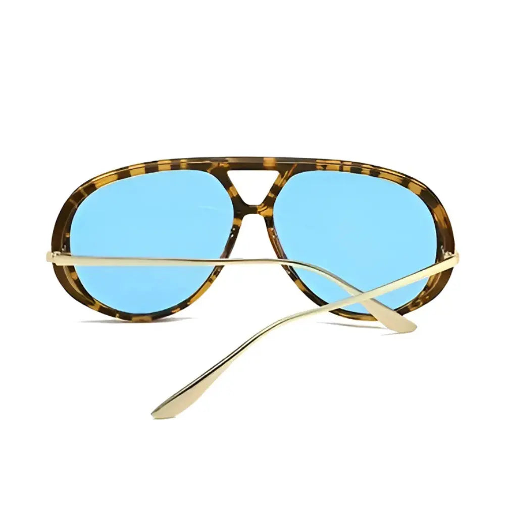 Blue vintage aviator sunglasses