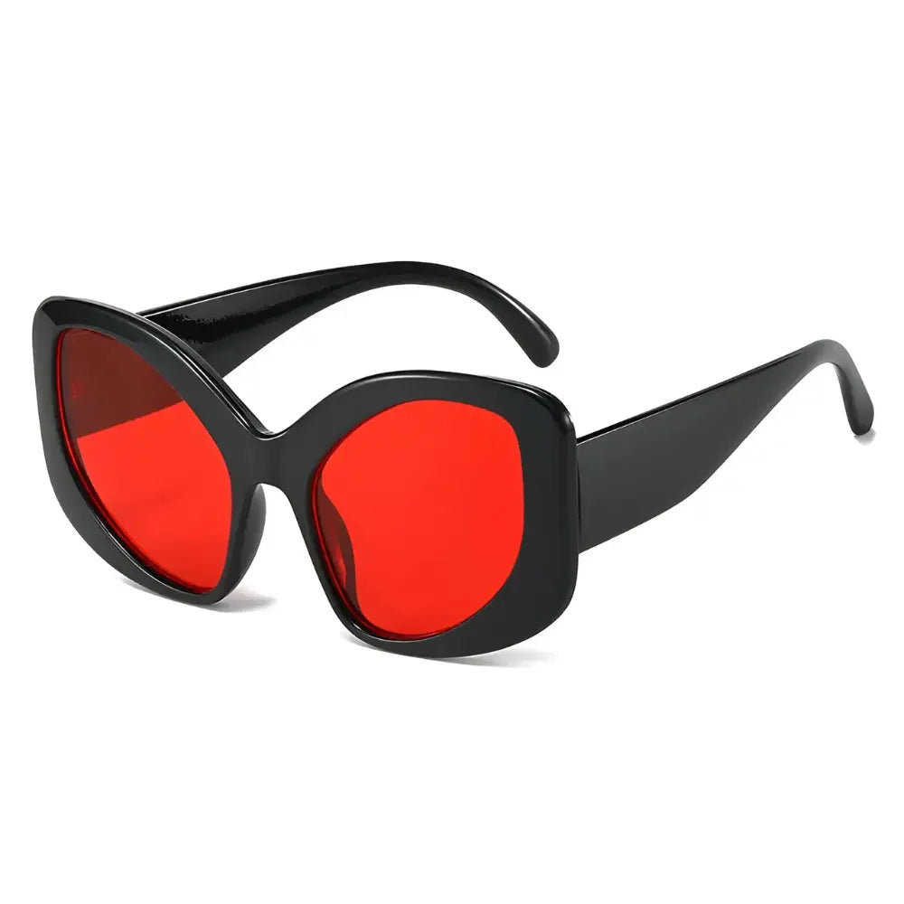 Ladies retro sunglasses rosso