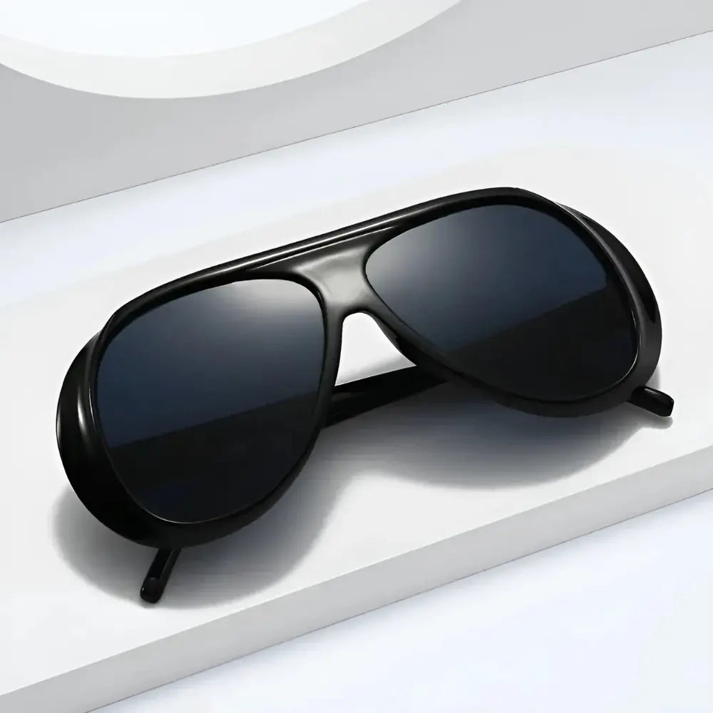 Nera occhiali da aviatore