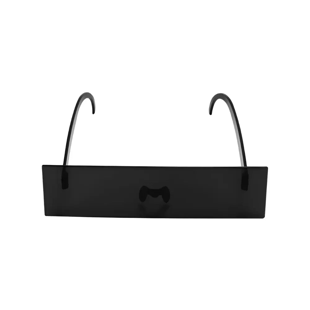 Nera occhiali da sole rettangolari vintage