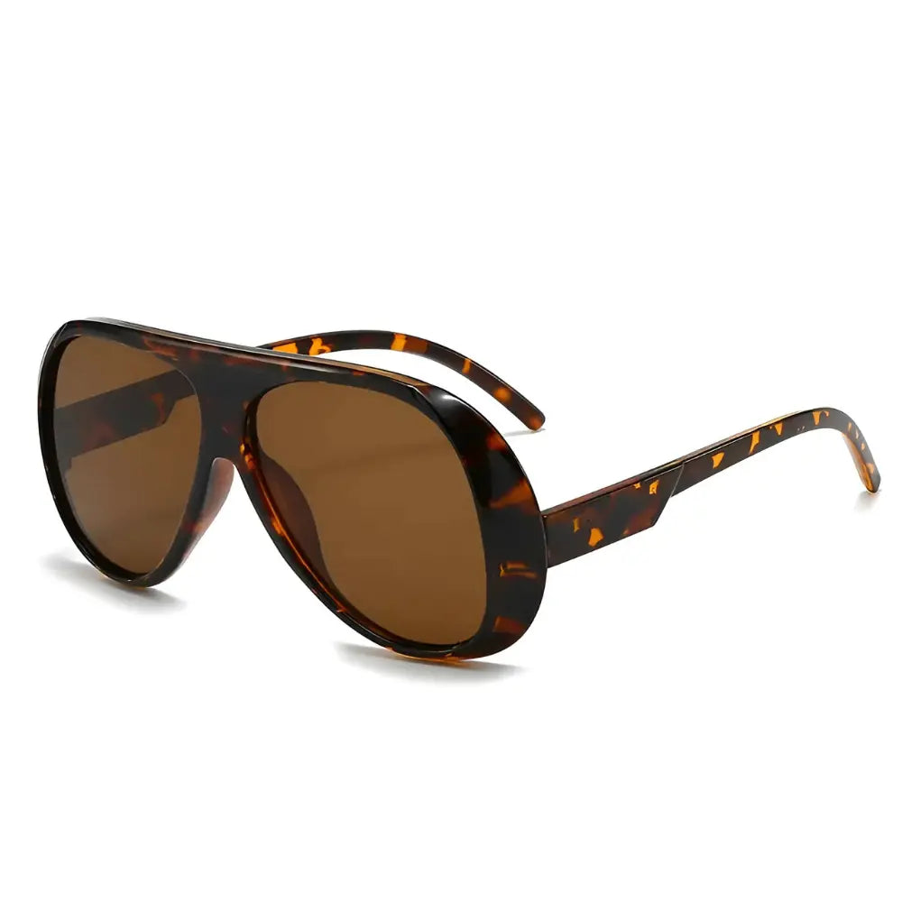 Occhiali da aviatore leopardo