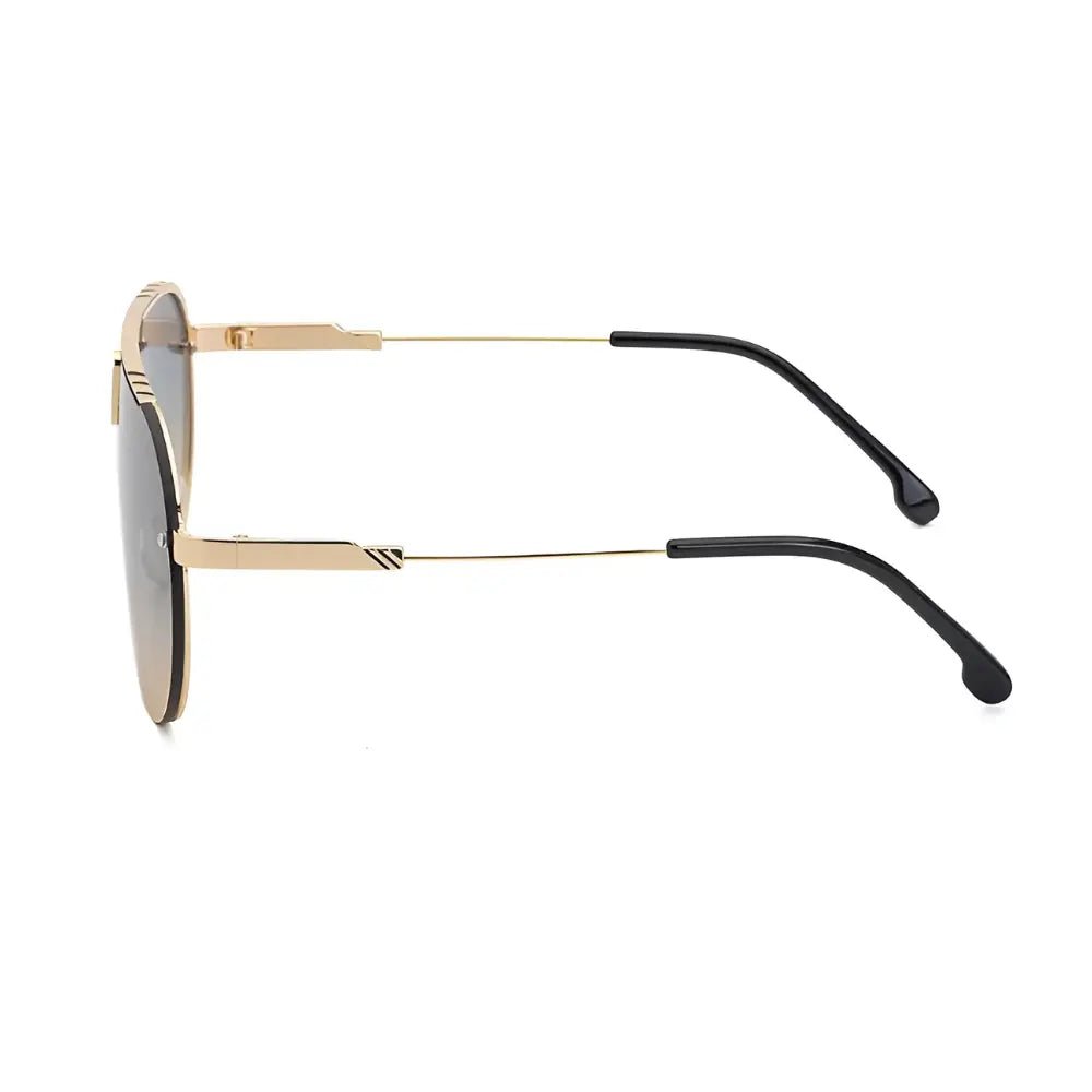 Occhiali da aviatore vintage giallo e verde