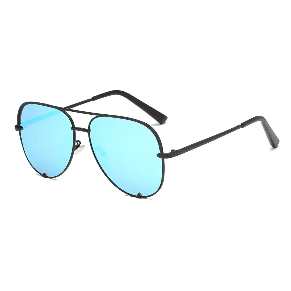 Occhiali da sole aviator vintage blu