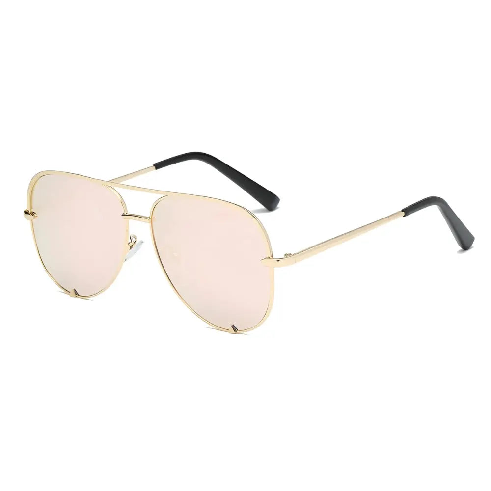 Occhiali da sole aviator vintage rosa