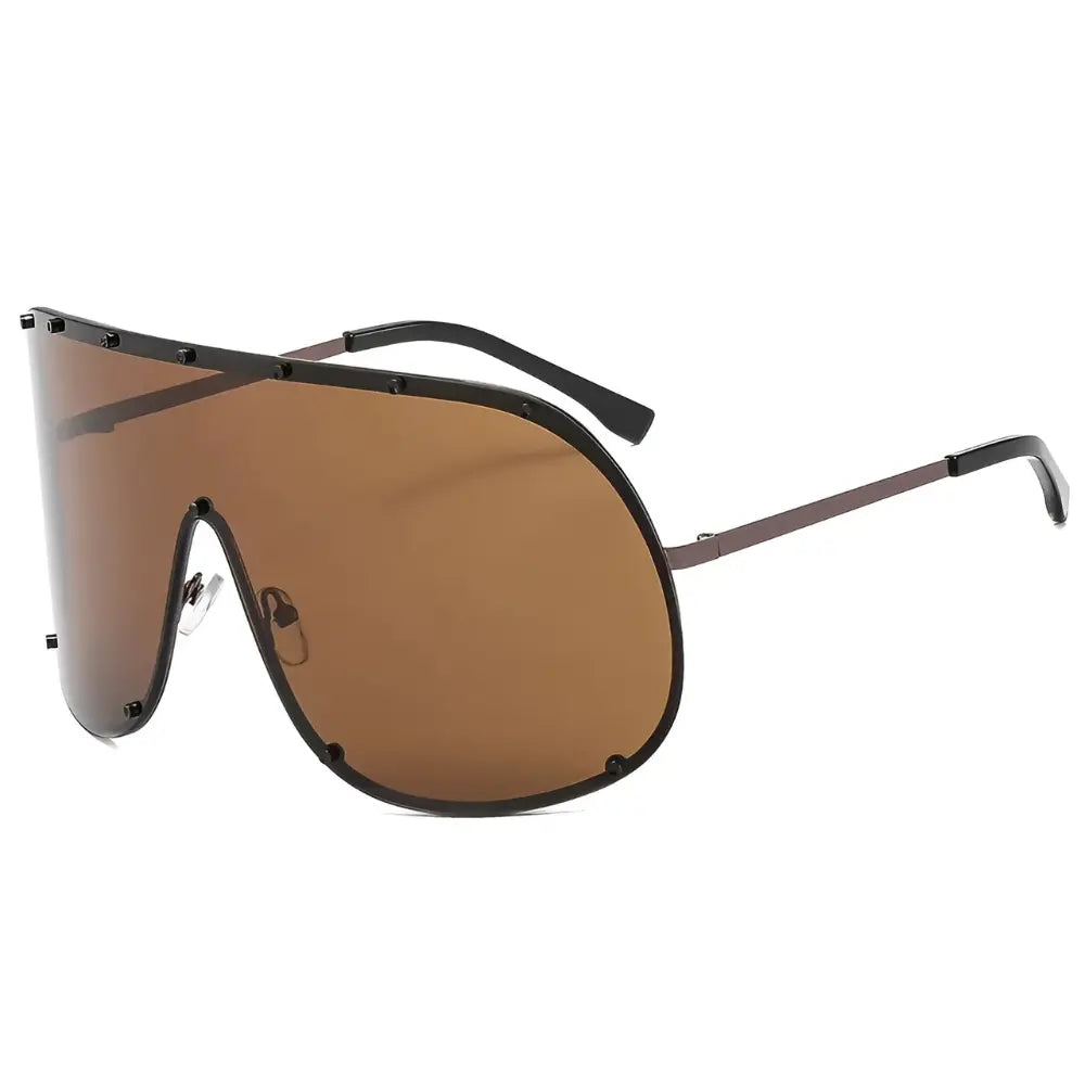 Occhiali da sole donna retro Marrone