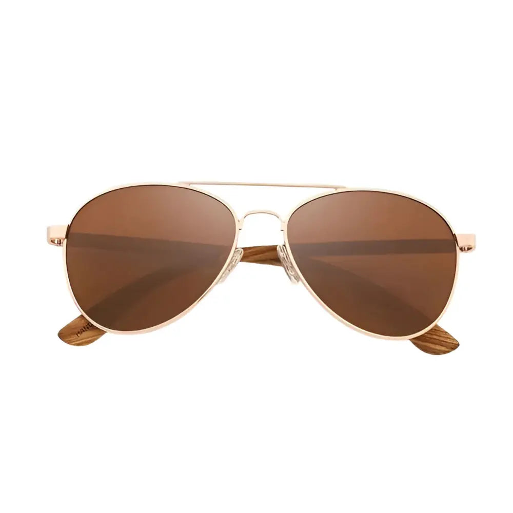 Occhiali da sole in legno Brown