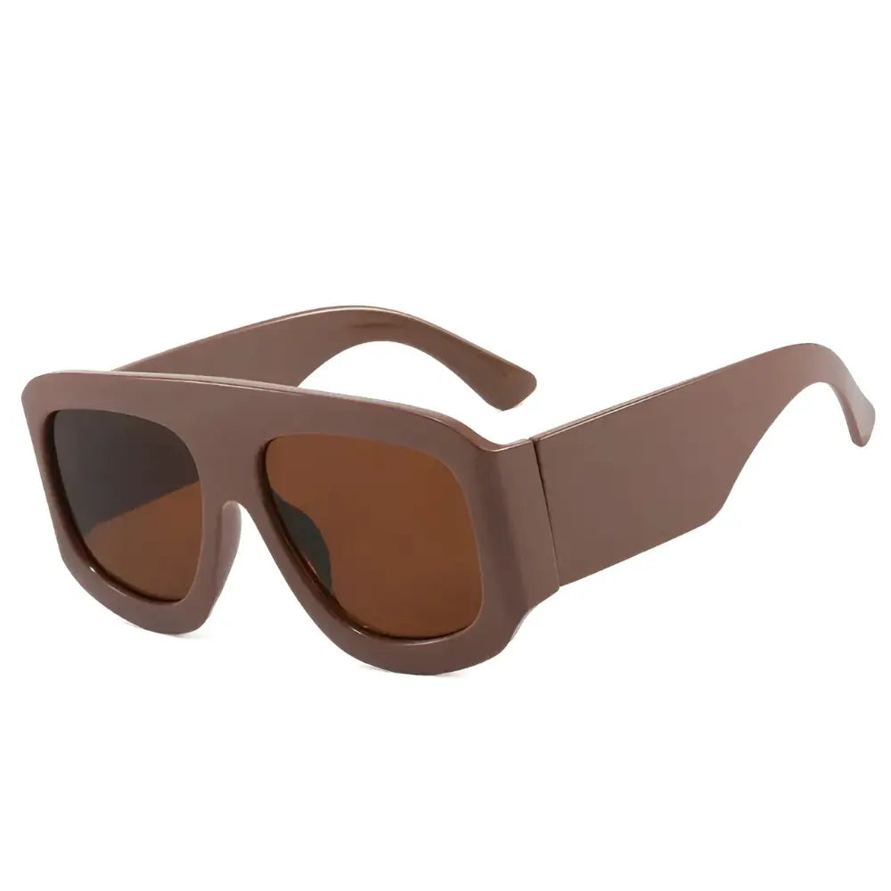 Occhiali da sole oversize donna Marrone
