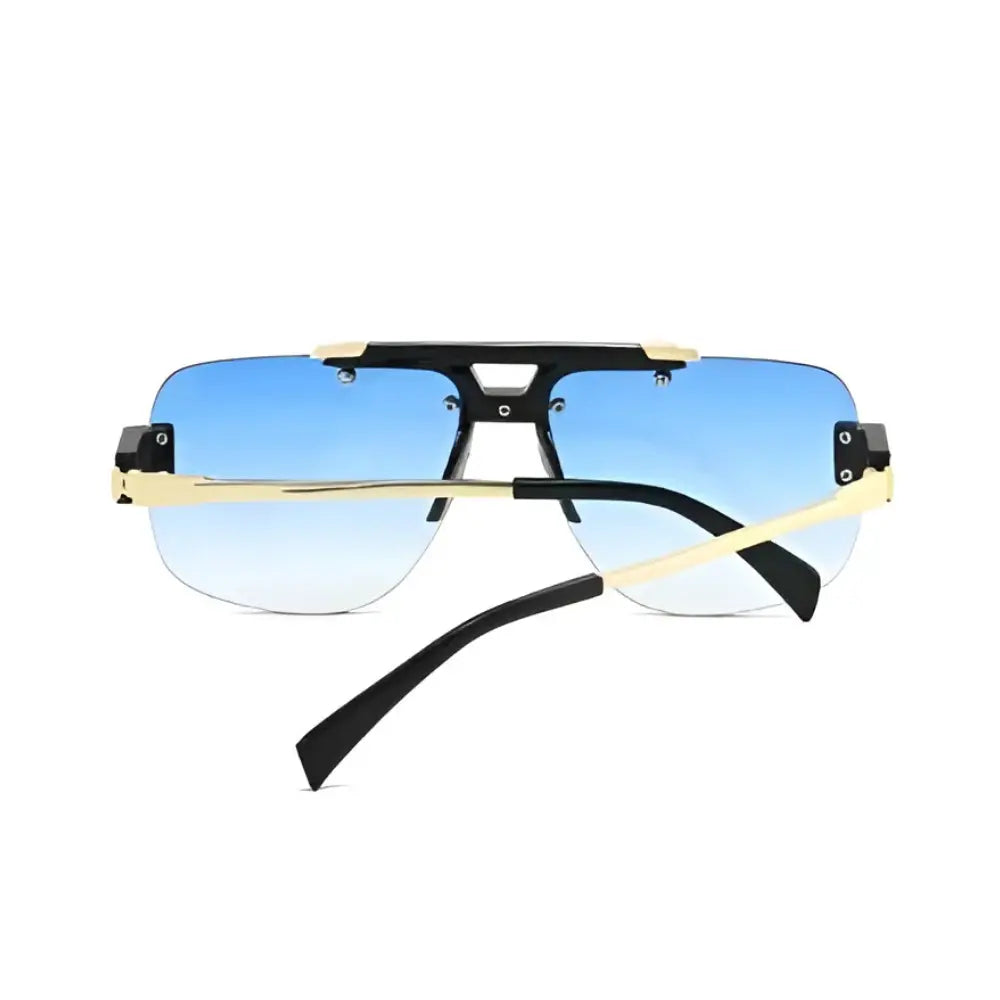 Occhiali da sole quadrati vintage blue