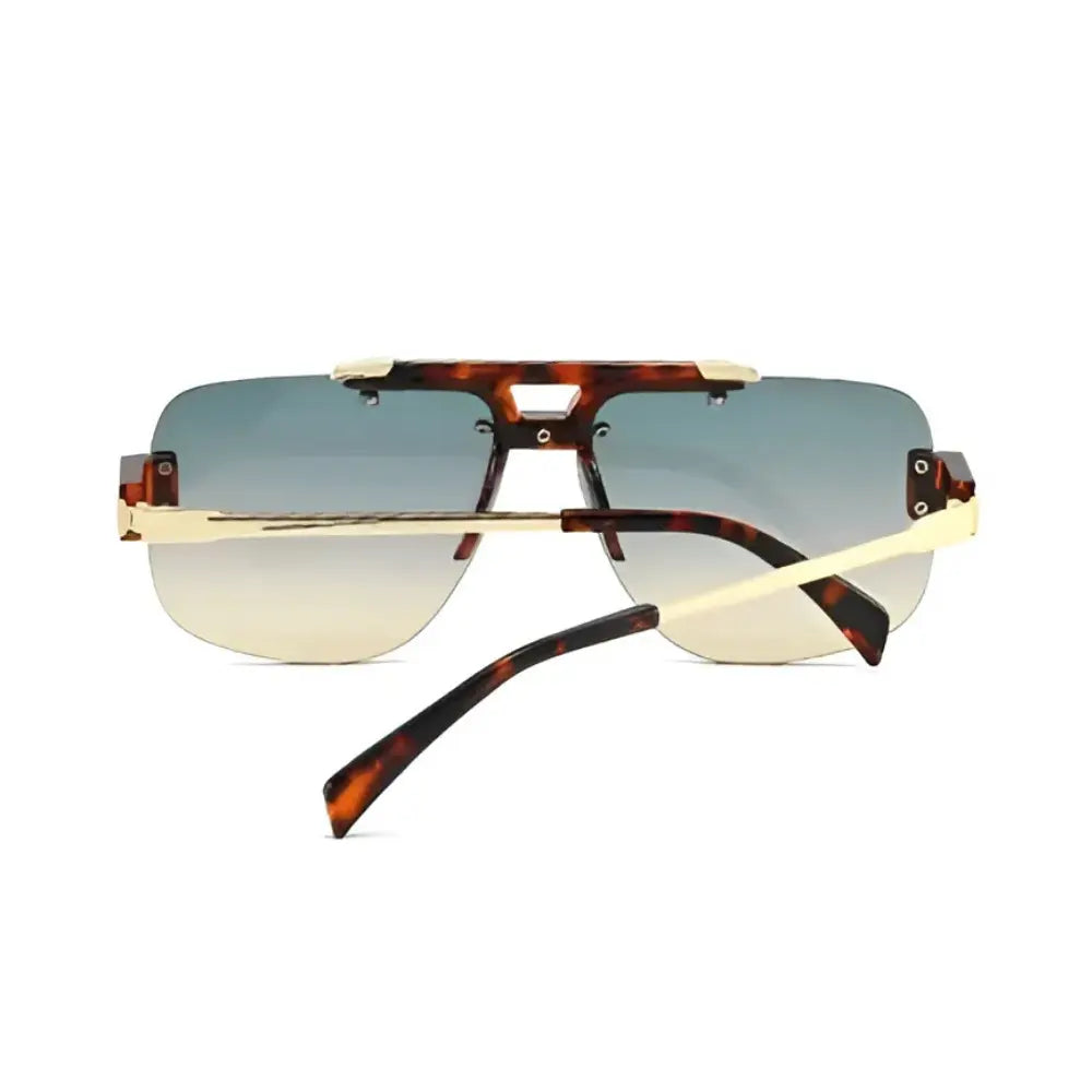 Occhiali da sole quadrati vintage leopardo