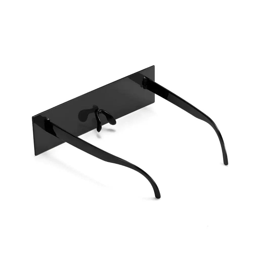 Occhiali da sole rettangolari vintage nera