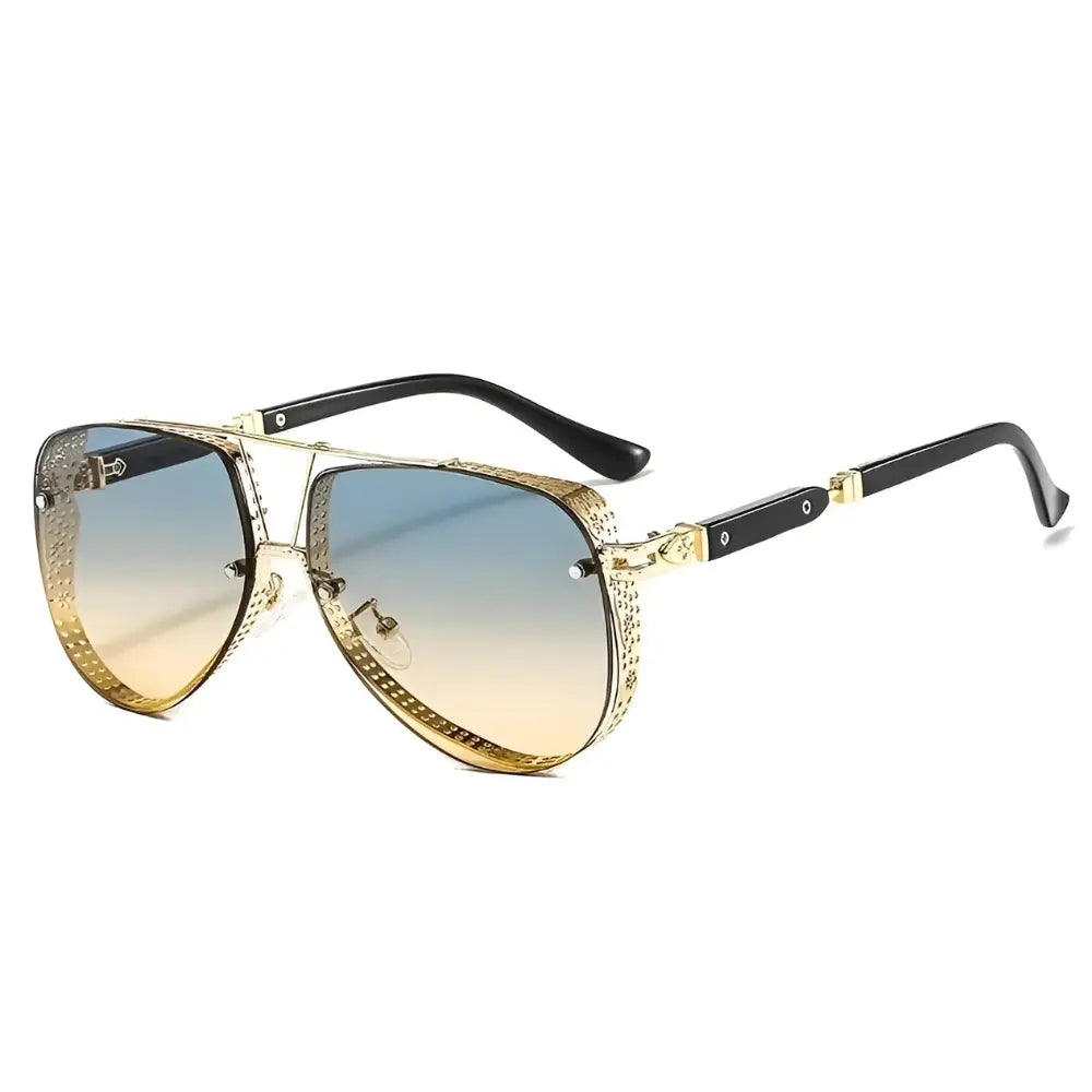 Occhiali da sole uomo aviator giallo