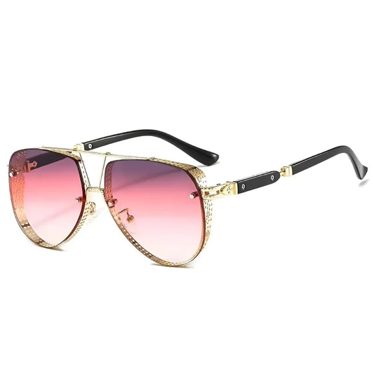 Occhiali da sole uomo aviator rosso