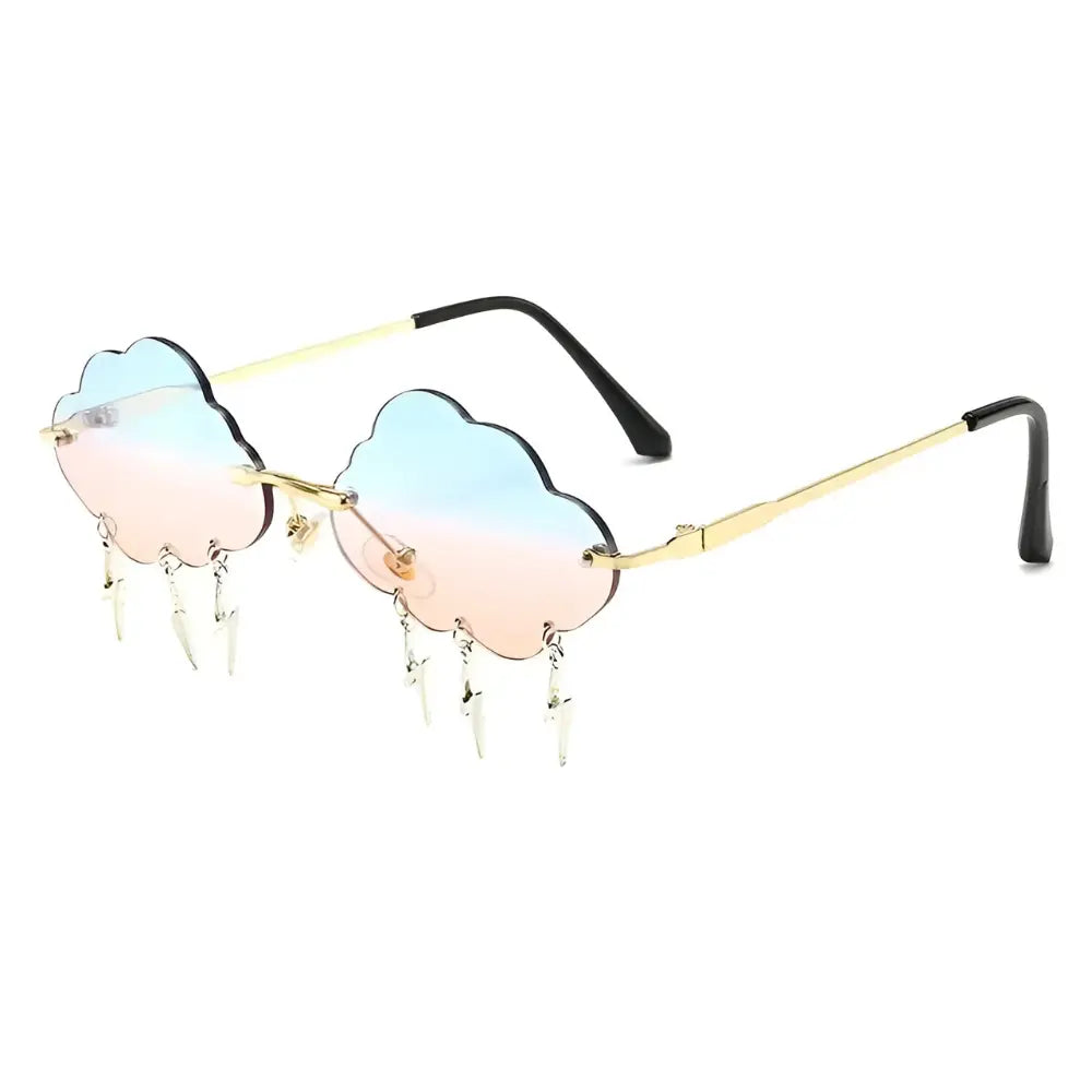 Occhiali da sole vintage donna blu e rosa