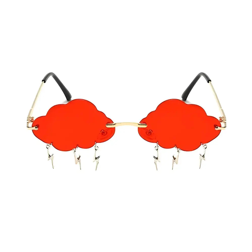 Occhiali da sole vintage donna red