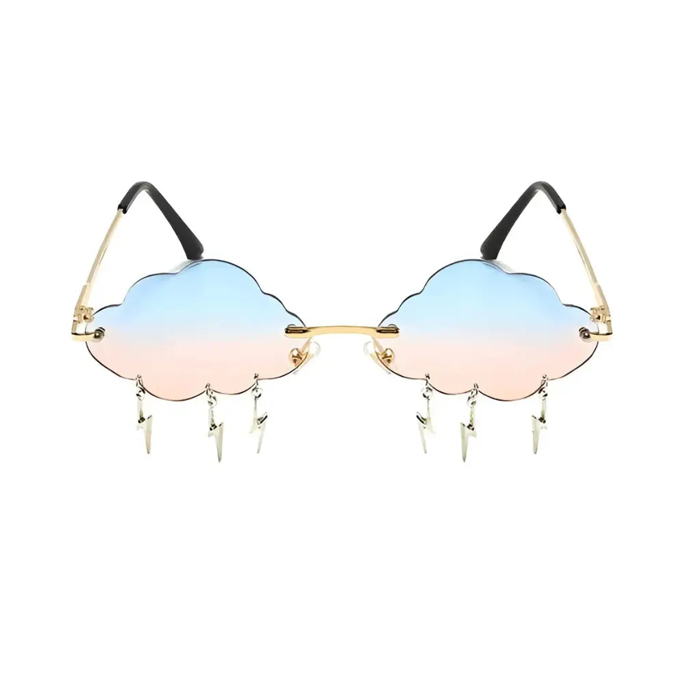 Occhiali da sole vintage donna rosa e blu