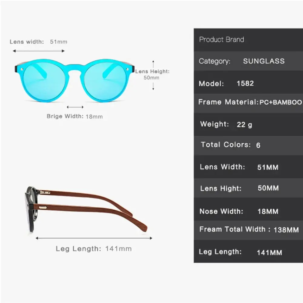 Occhiali in legno da sole Size