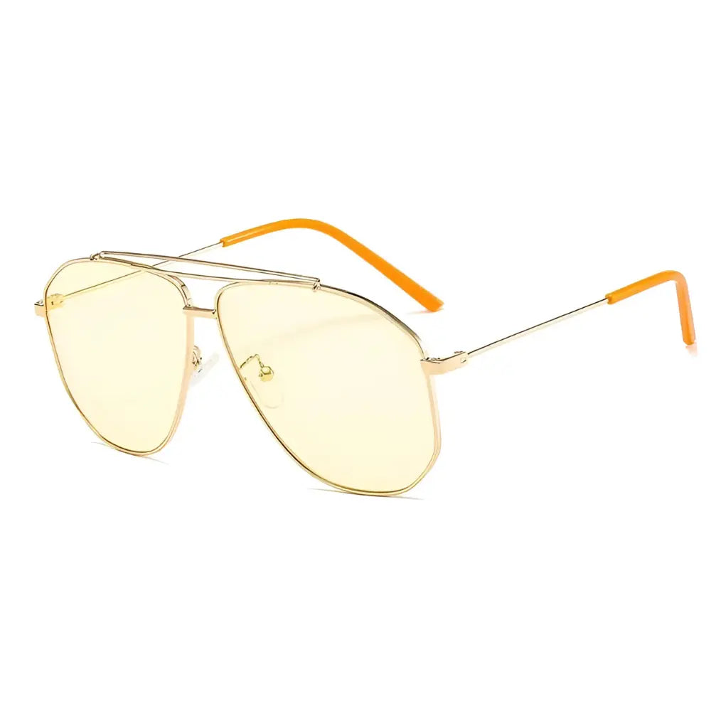 Occhiali vintage da sole donna giallo
