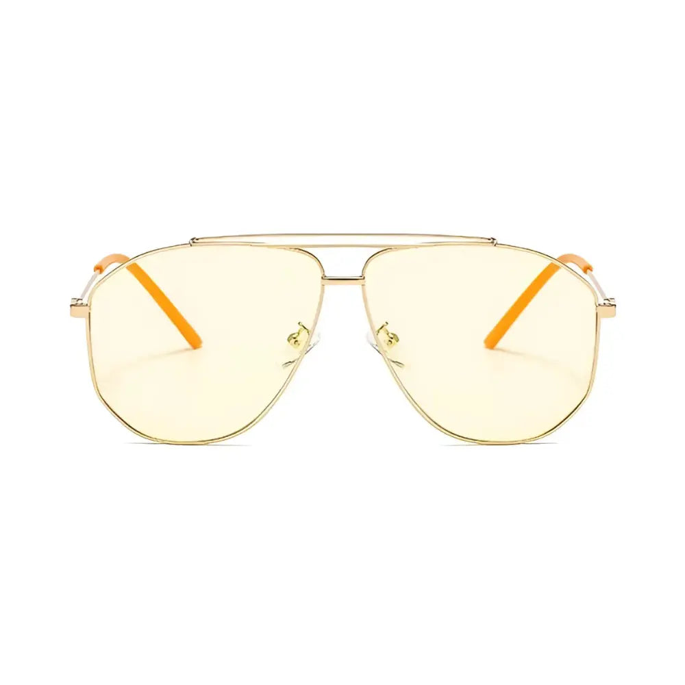 Occhiali vintage da sole donna yellow