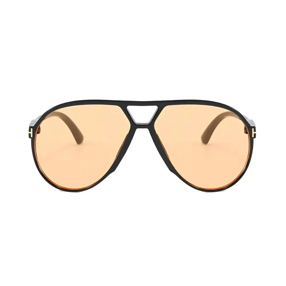 Oversize vintage sunglasses orange