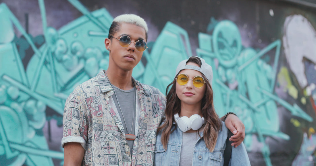 negozio di occhiali da sole retrò